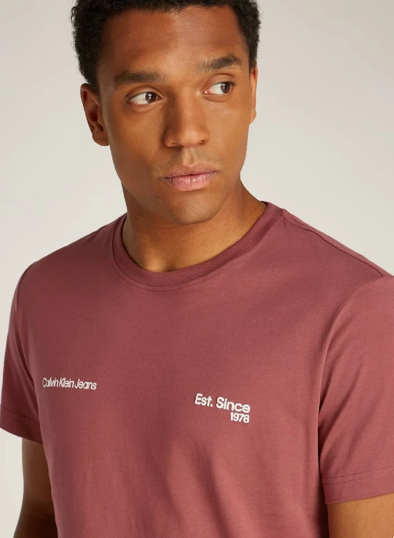 Calvin Klein Jeans Apple Butter Logo T-Shirt for Men | Best Price UAE